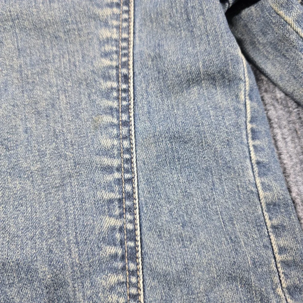Abercrombie Jacket‎ Girls Large Blue Denim Trucker Jean Coat Washed Fade Vintage